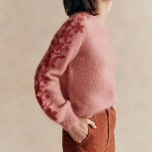 Sezane Candice Jumper Rosewood - Size XL